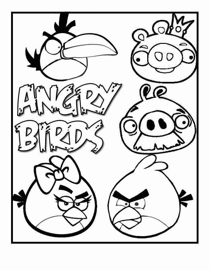 Free Angry Bird Colouring Pages | Printable Pages