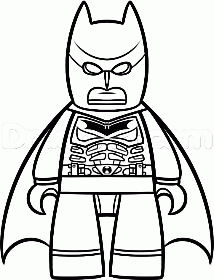 How to Draw Batman From The Lego Movie, Step by Step, Movies, Pop