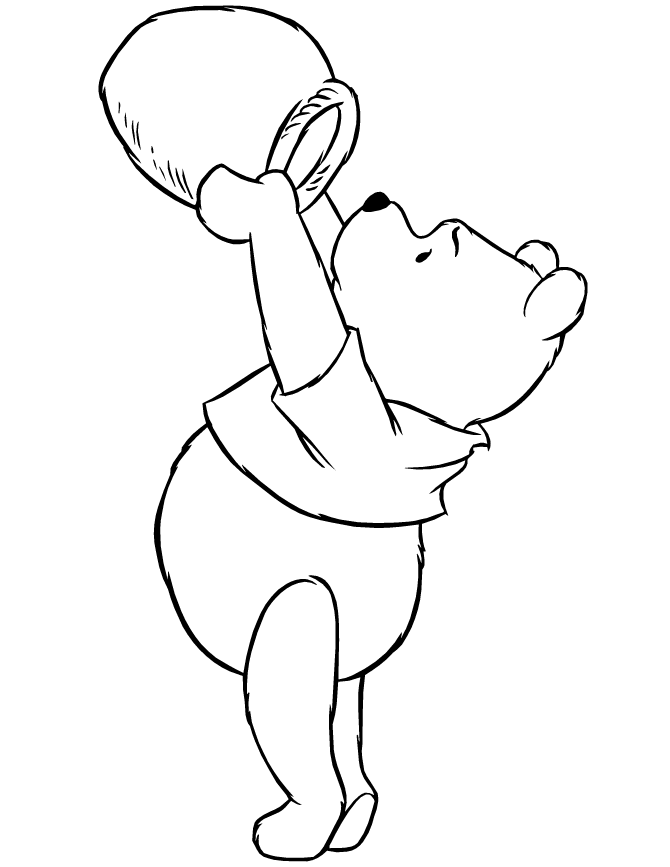 Free Printable Winnie The Pooh Bear Coloring Pages | H  M