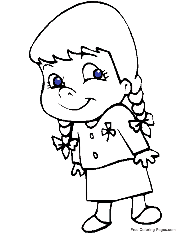 coloring pages for kids girls