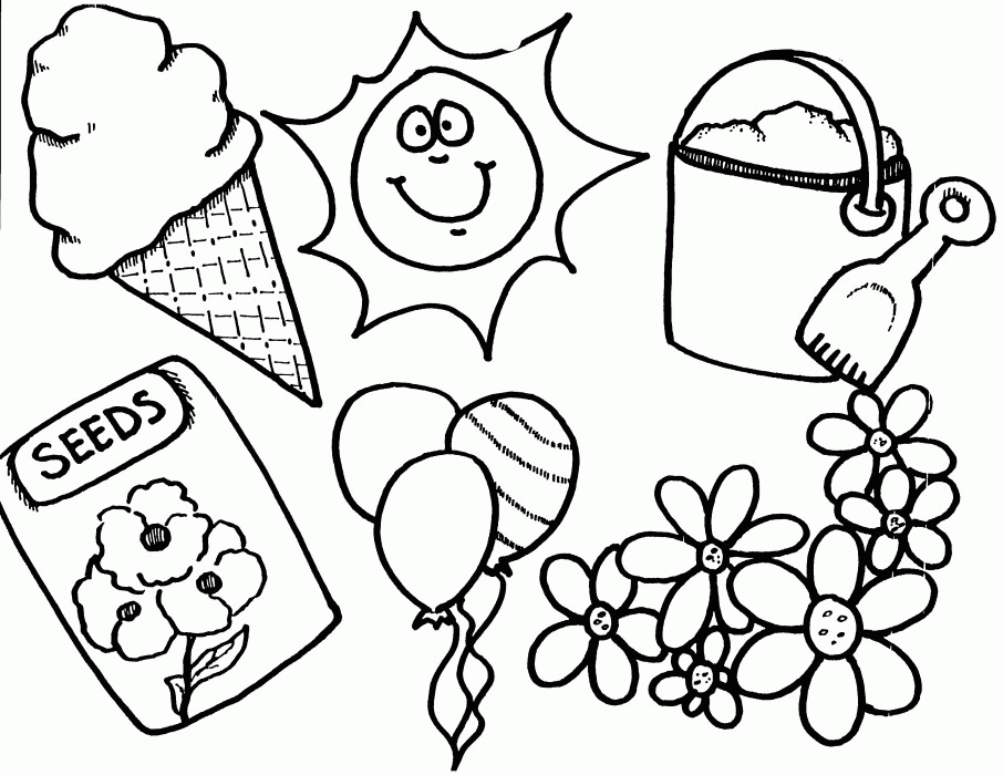Summer Coloring Pages Free To Print: Summer Coloring Pages Free