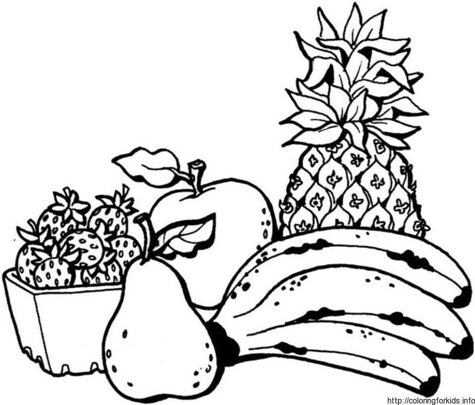 fruit Coloring Pages To Print 