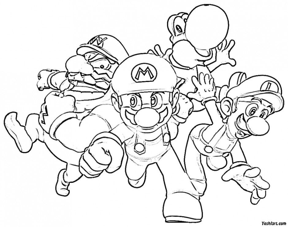 Related Printable Coloring Pages For Mario Sonic Skate