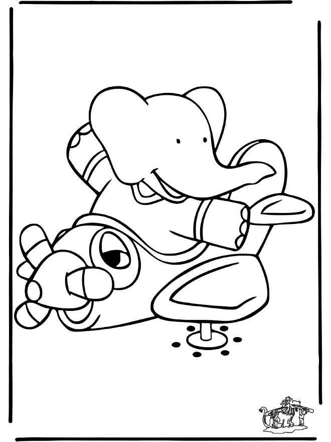 Babar 12 - Babar coloring pages