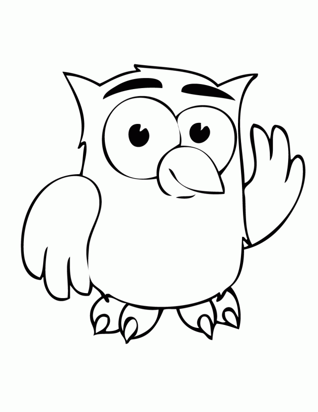 Cartoon Owl Coloring Pages ClipArt Best Cute Owl Coloring Pages
