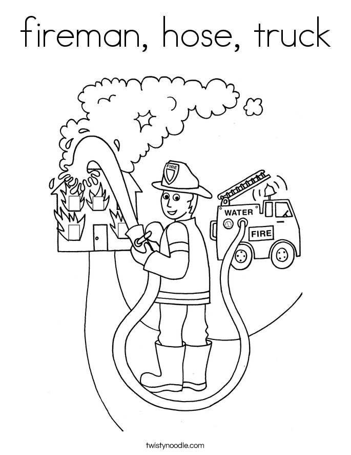 Firefighter Coloring Pages Clip Art Library