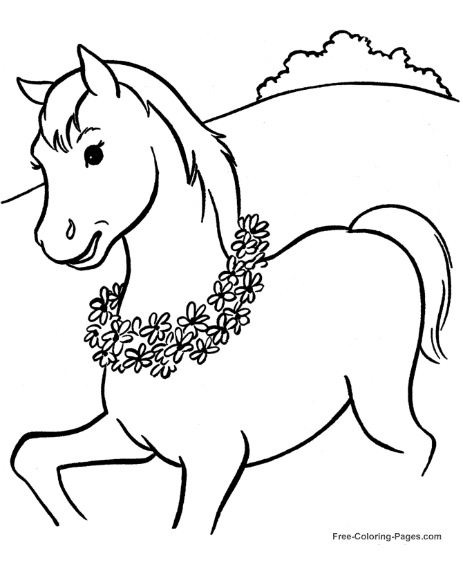 Printable Horse coloring pages