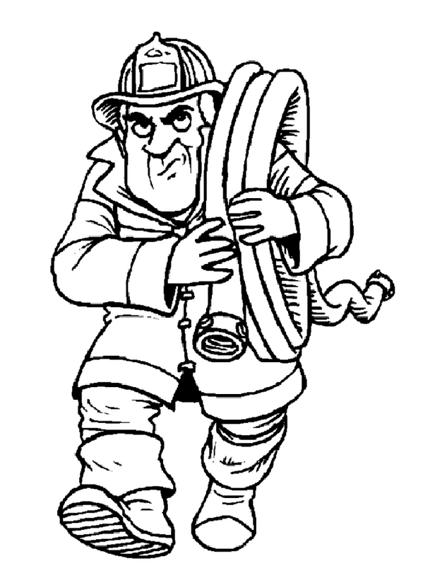Fireman | Free Printable Coloring Pages