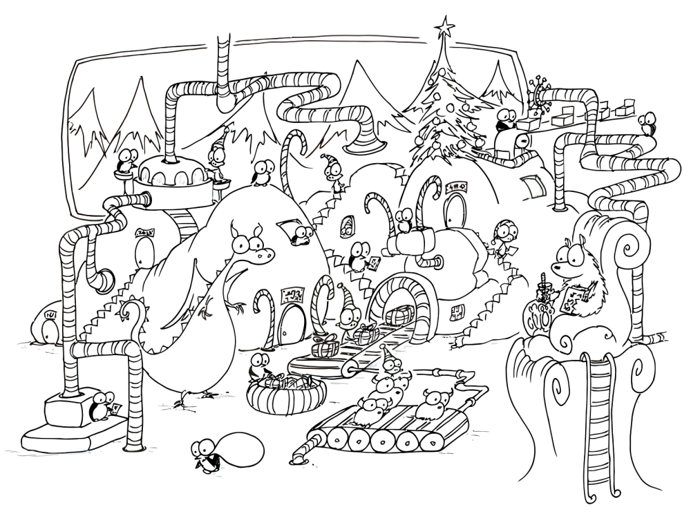 christmas bell coloring page | Coloring Picture HD For Kids