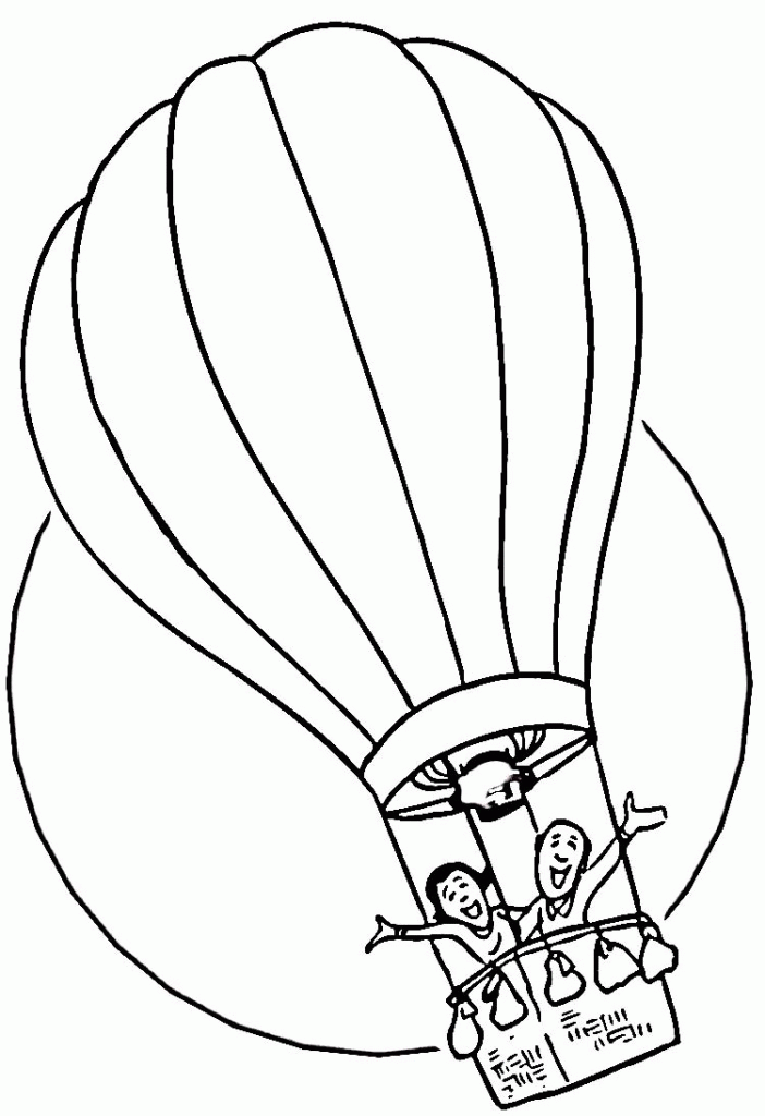 Pages Air Balloon Coloring Pictures Page Site