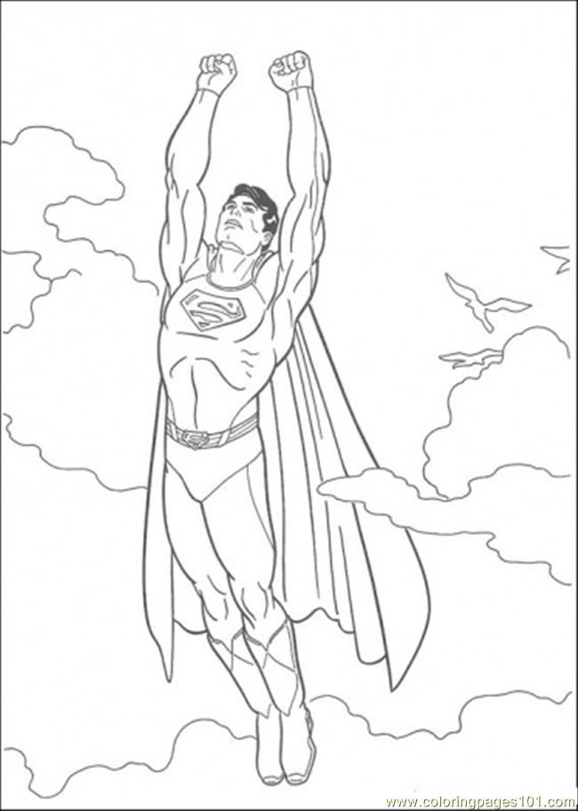 Superman Coloring Page | Free coloring pages