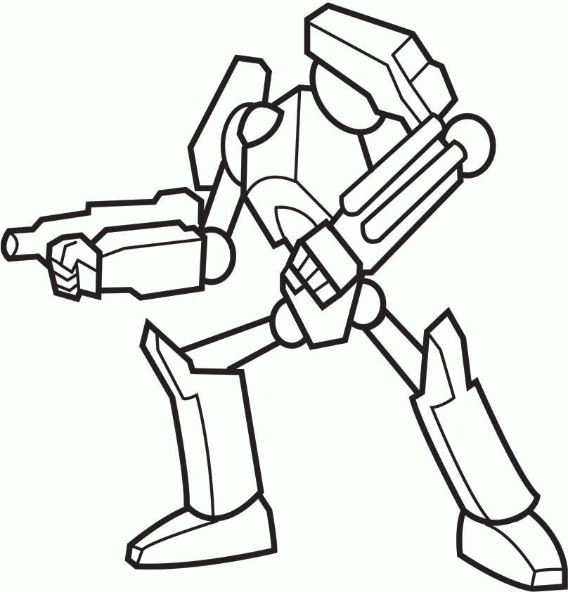 Mechanical Robots Coloring Pages - Robot Coloring Pages 