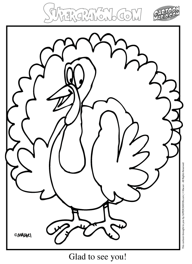 printable thanksgiving turkey 