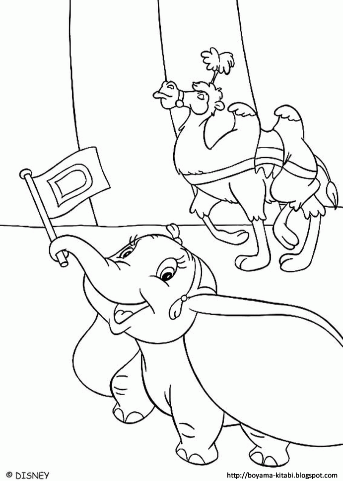 Dumbo Coloring 01 | The Coloring Pages - The Coloring Book