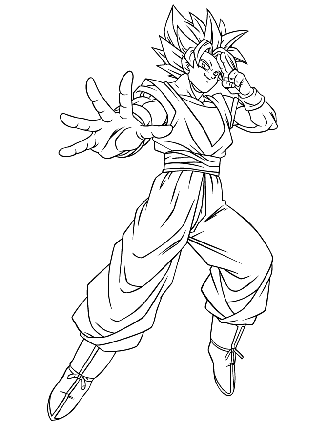 Goku Ssj Coloring Pages