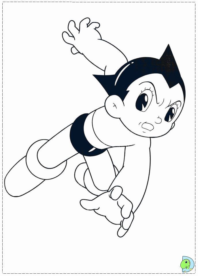 Cool Astro Boy Coloring Pages |Clipart Library