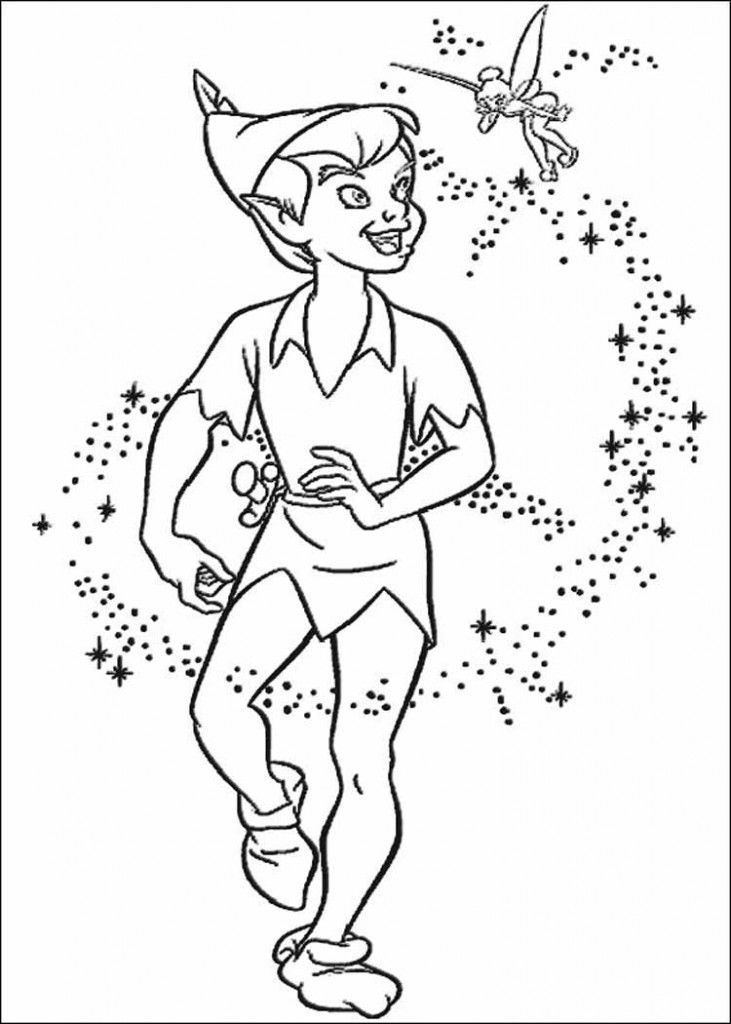 Beautiful Disney Tinkerbell Coloring Pages 