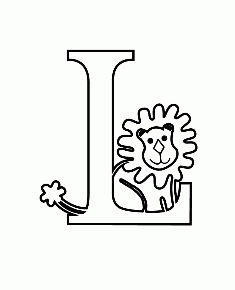 Free Letter L Coloring Sheet, Download Free Letter L Coloring Sheet png