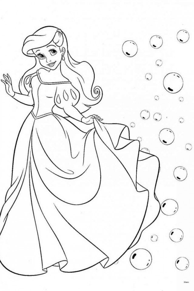 Download Ariel Coloring Pages Printablex960  Full Size