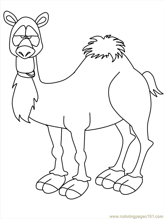 Coloring Pages camel (Mammals  Camel) - free printable coloring