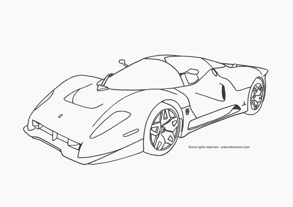Speed Car Coloring Pages Free Printable Coloring Page Car
