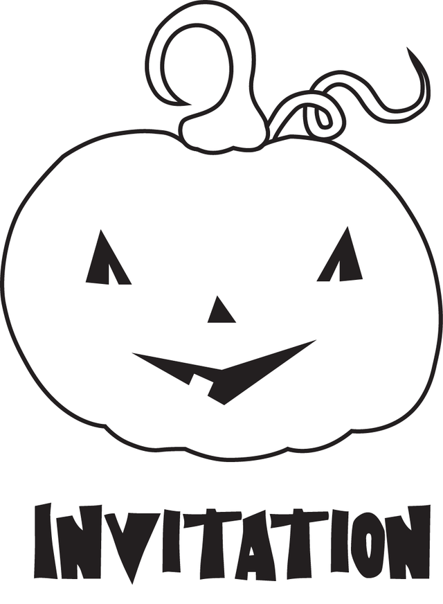 Free Halloween Printable Jack O�Lantern Invitations