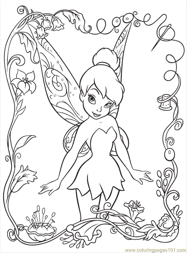 Disney Fairies Printable Colouring Pages