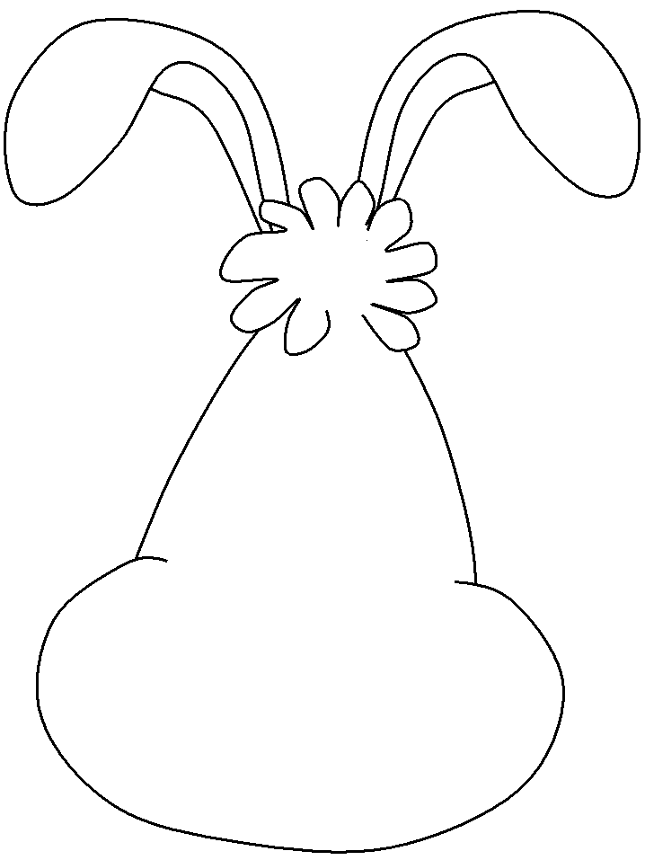 blank easter coloring pages