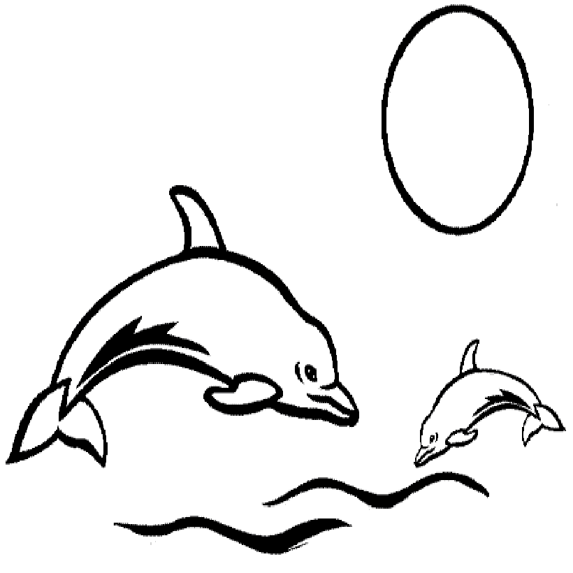 Baby Dolphin Coloring Page | Free Printable Coloring Pages