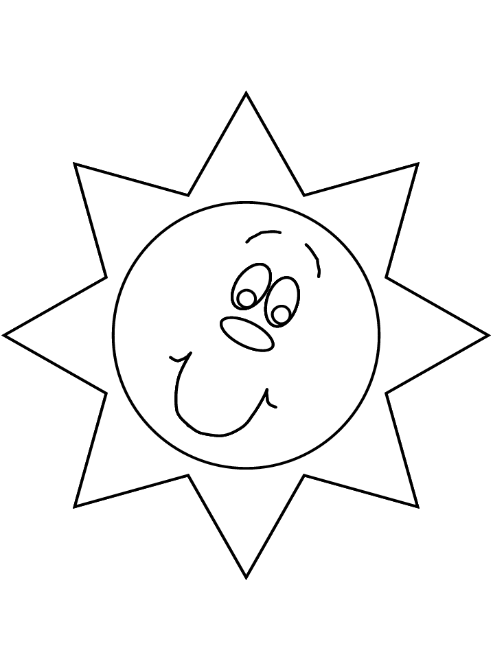 Sun Coloring Pages  