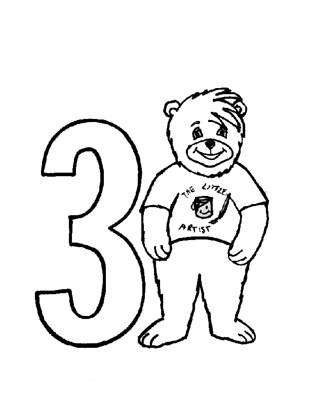 bear 3 Colouring Pages