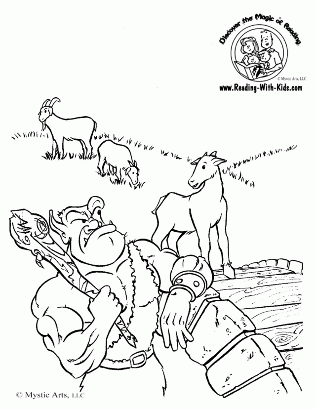 billy goat coloring pages