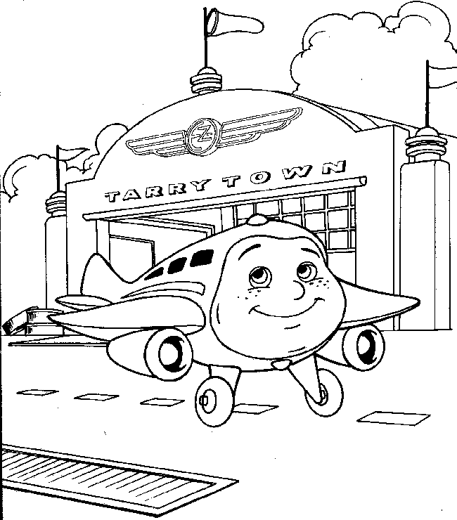 Airplane Coloring Pages For 1 To 4 Years Old Toddlers | Printable