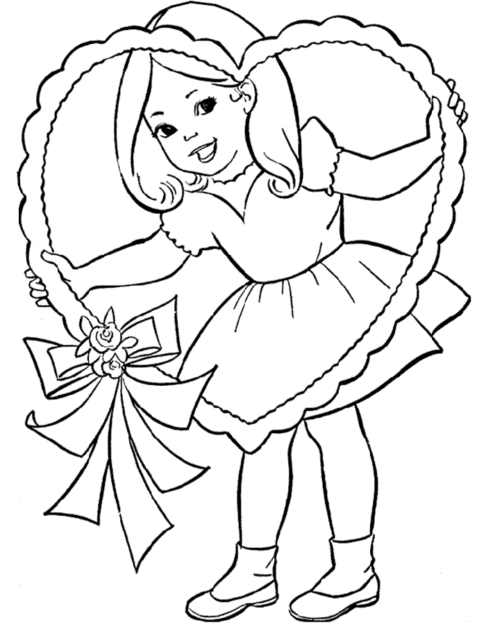 Valentine Coloring Pages 