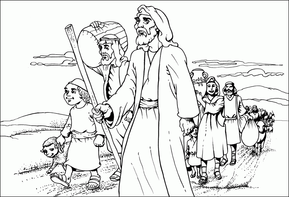 Dibujos de Abraham para colorear ~ Dibujos Cristianos Para Colorear