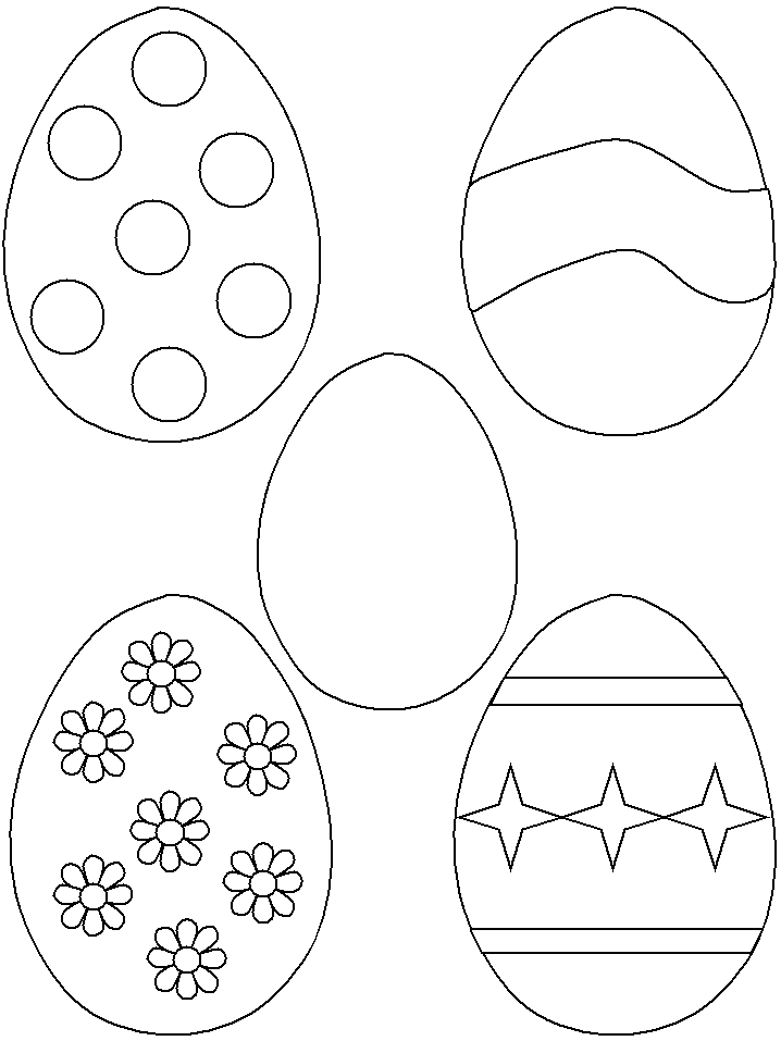 Free Printable Easter Egg Cut Out