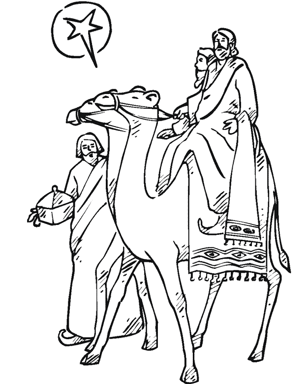 Three kings Coloring Pages