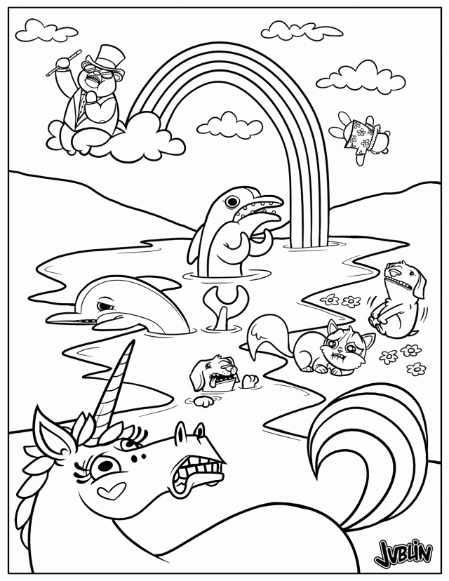 TOC Oil Spill Coloring Page Jublin Salvador Dali Coloring Pages