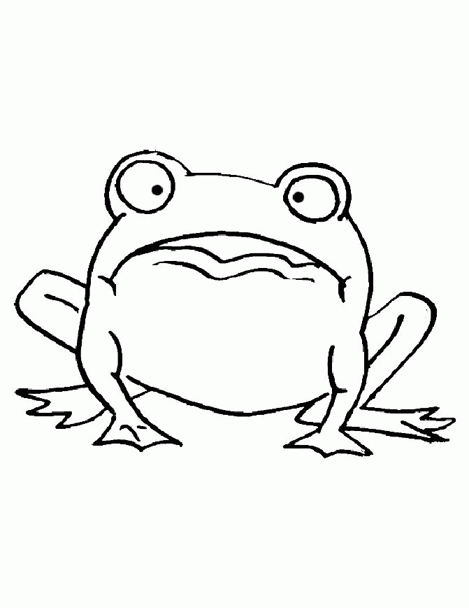  Frog Print Out| Coloring Pages for Kids Online