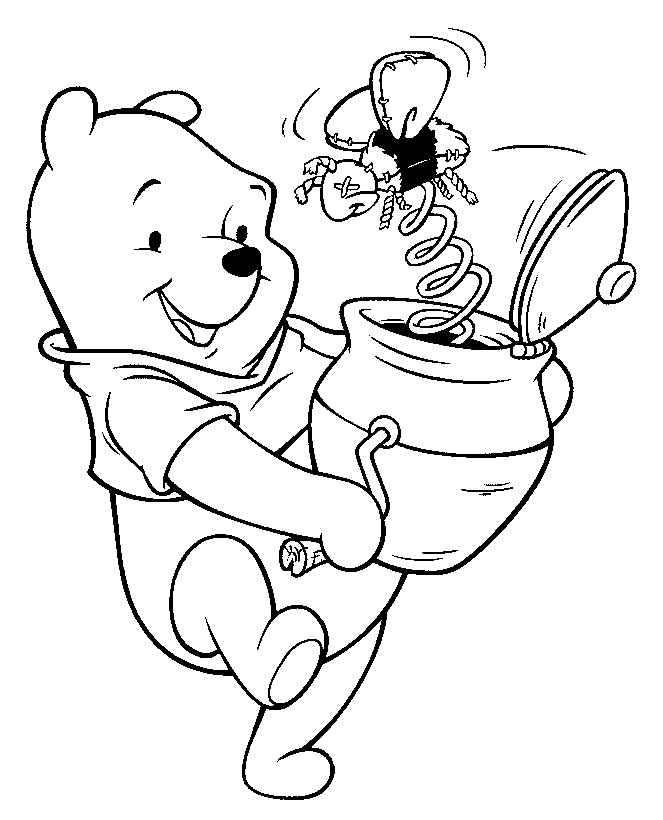 Pooh Bear Coloring Pages | Coloring Pooh Bear | Coloring Pages