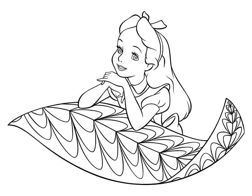 girls colouring pages
