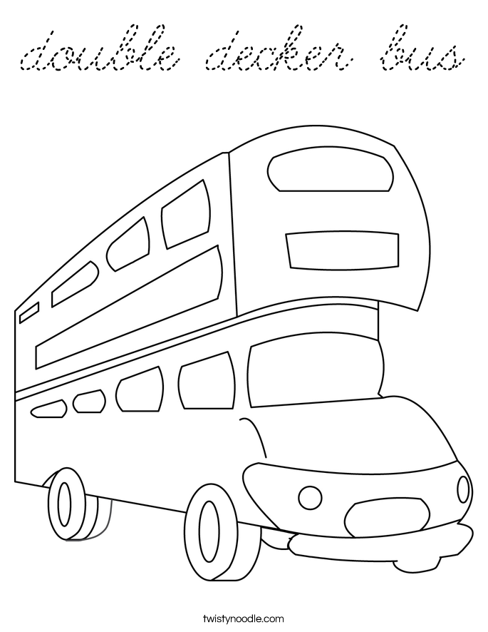 double decker bus Coloring Page |Clipart Library