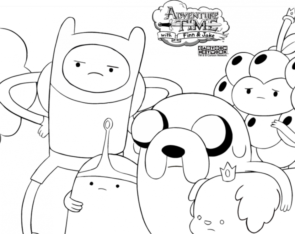 Free Adventure Time Coloring Pages Printable 