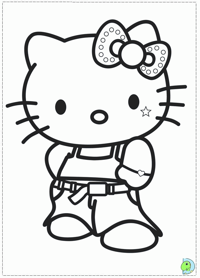 style Hello Kitty Coloring pages |Free coloring on Clipart Library