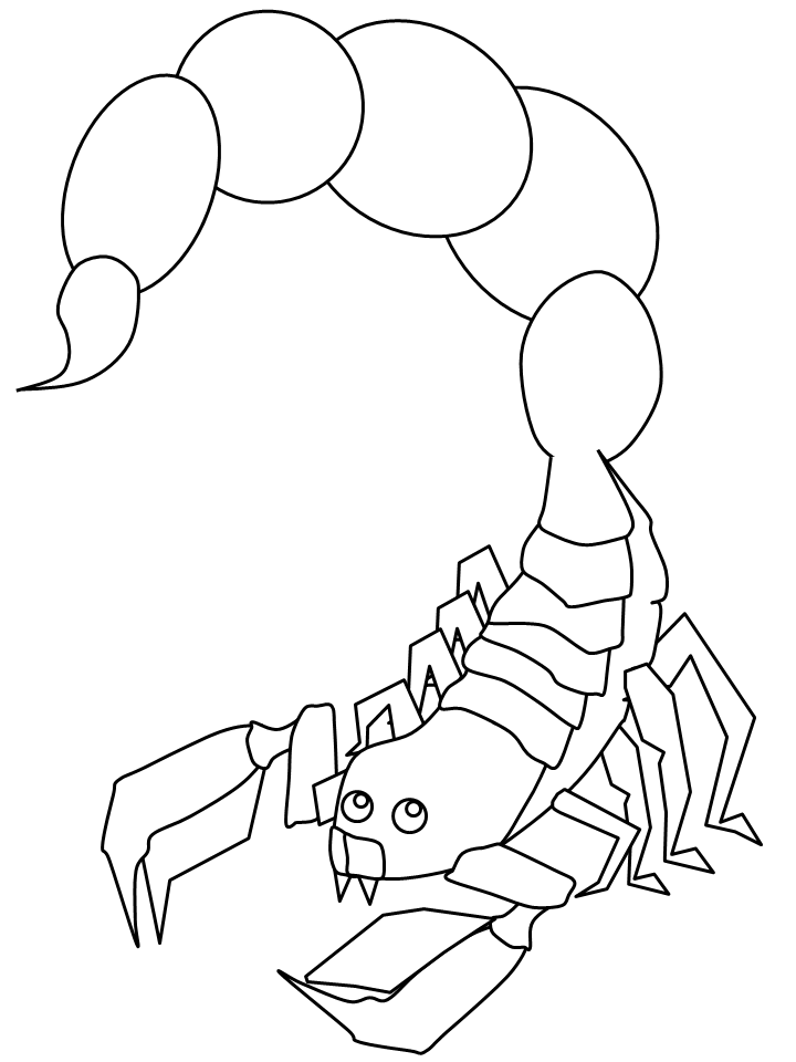 Scorpion Colouring Page