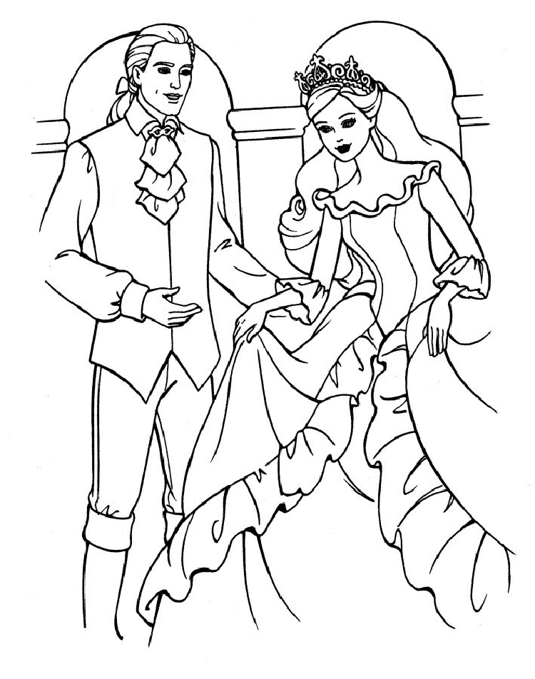 Barbie And Ken Coloring Pages To Print - Free Printable Coloring