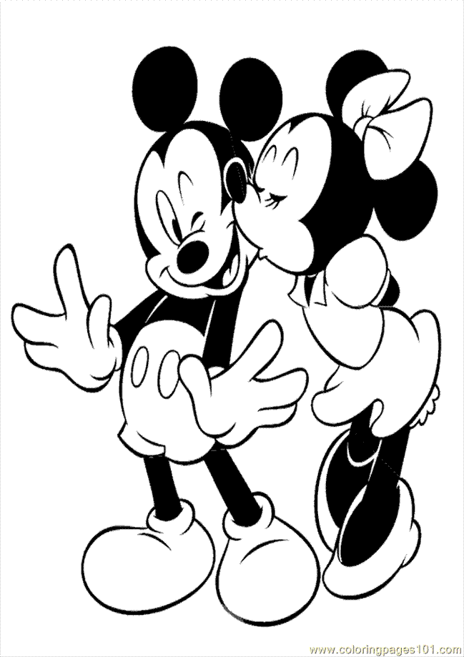 Coloring Pages Minnie Mouse1 (Cartoons  Mickey Mouse)| free printable