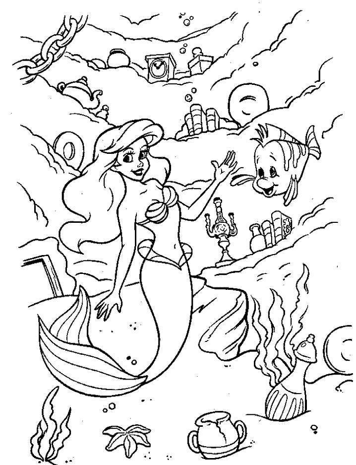 Cartoon Princess Coloring Page |Clipart Library