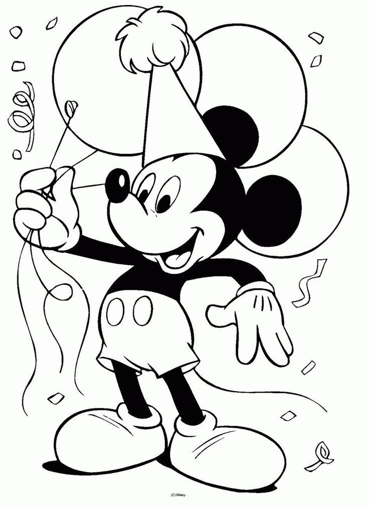 Mickey Mouse Coloring Sheet #Disney | Fichas colorear ed.infantil-Col