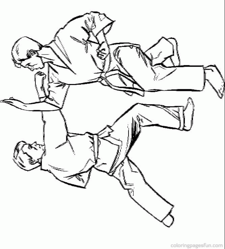 Karate Coloring Page | Free Printable Coloring Pages
